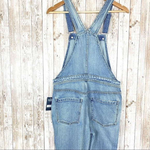 Lucky Brand Distressed Lightweight‎ Denim Overalls Size Small Women - Picture 6 of 9